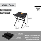 Ultralight Folding Camping Chair – Portable Aluminum Moon Chair for Outdoor Hiking