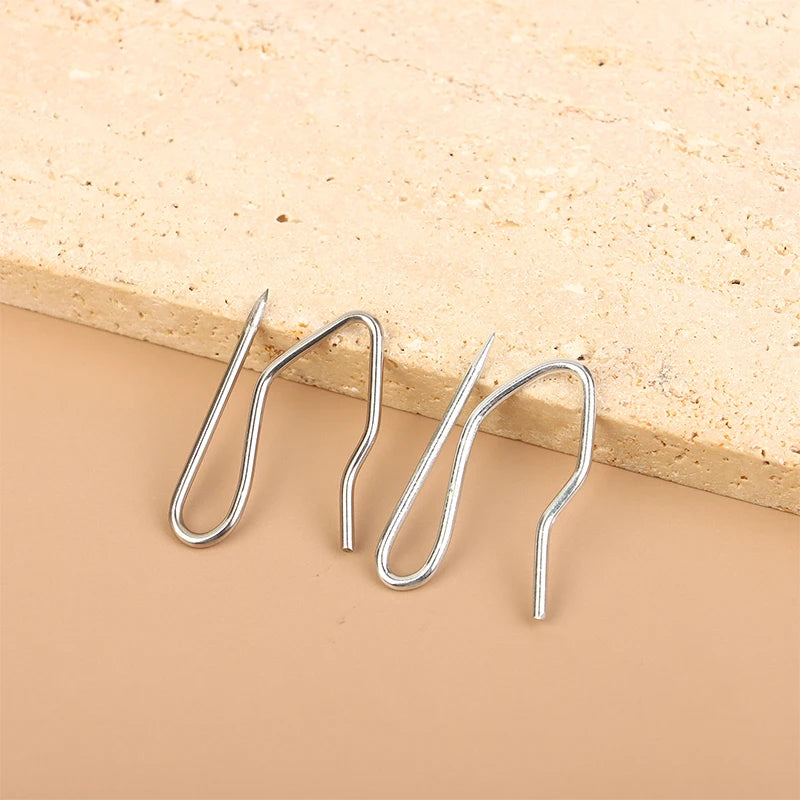 Stainless Steel Drapery Pin Hooks – Heavy Duty Curtain Pleating Accessories