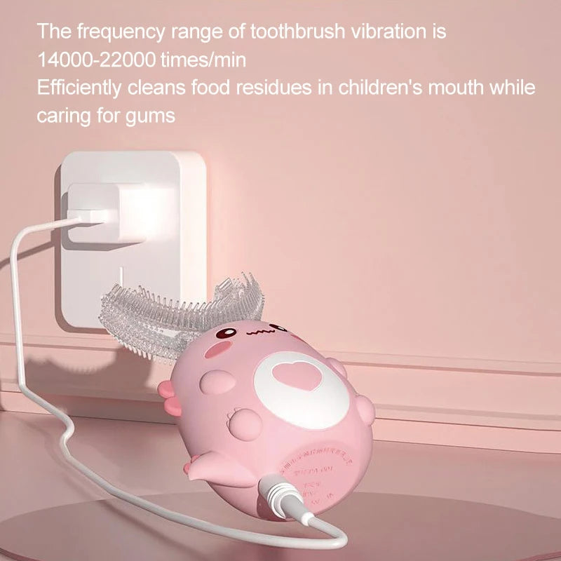 U-Shaped Electric Toothbrush – Silicone Sonic Rechargeable Kids Toothbrush