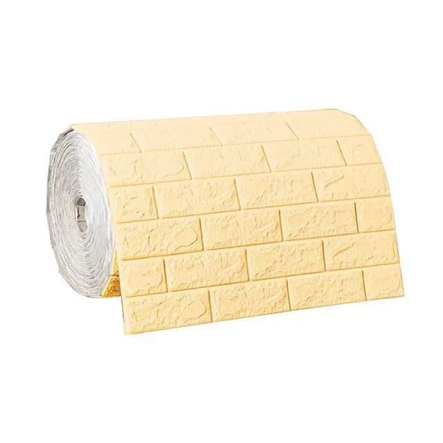 3D Self-Adhesive Brick Wallpaper – Waterproof Peel and Stick for Home Decor
