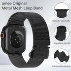Stainless Steel Milanese Loop – Metal Band for Apple Watch Series 1-10 Ultra