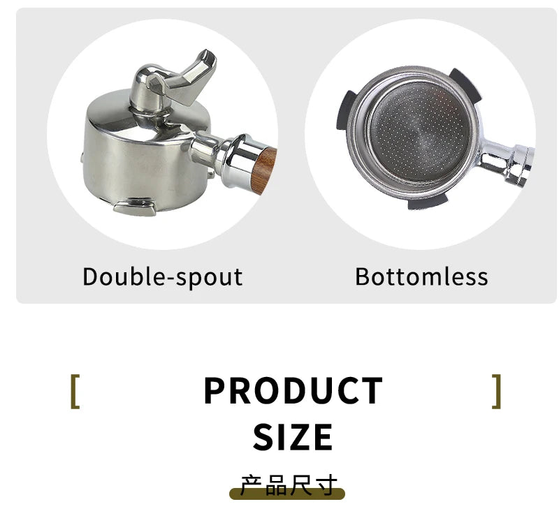 51mm Bottomless Portafilter – Stainless Steel Espresso Filter for Delonghi