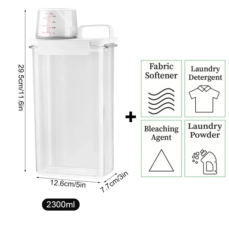 Airtight Laundry Detergent Storage Container – Multi-Size Powder Organizer for Home