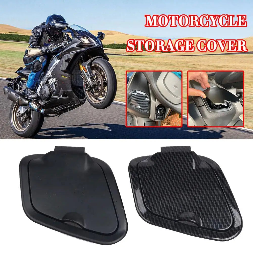 Motorcycle Side Storage Cover – Carbon Fiber ABS Pocket for NMAX Scooter