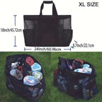 Extra Large Waterproof Beach Bag – Foldable Mesh Tote for Travel and Swimming