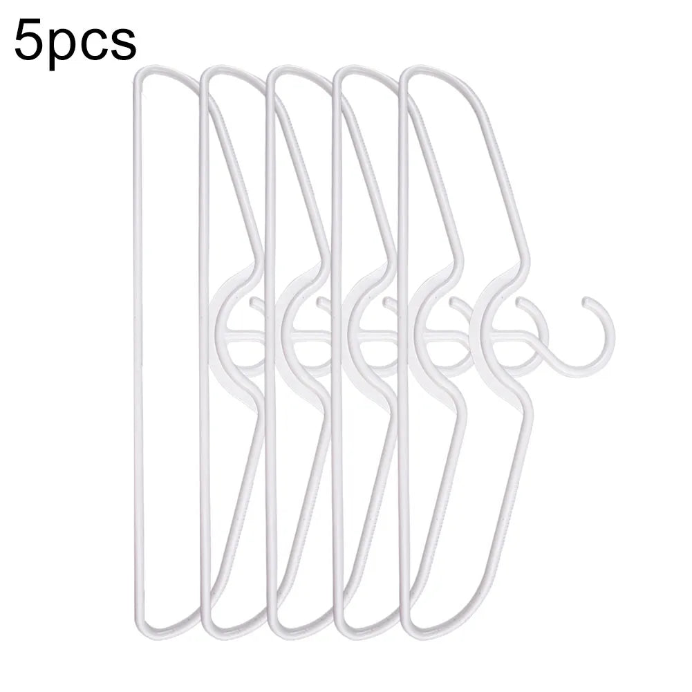 Anti-slip Plastic Clothes Hangers – Short Neck Space-Saving Closet Storage