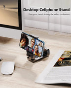 Foldable Airplane Phone Mount – Rotatable Travel Stand for Flight and Desk