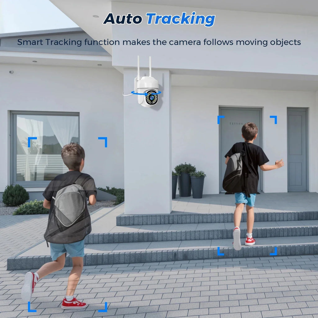 WiFi PTZ Security Camera – HD Color Night Vision for Outdoor Surveillance