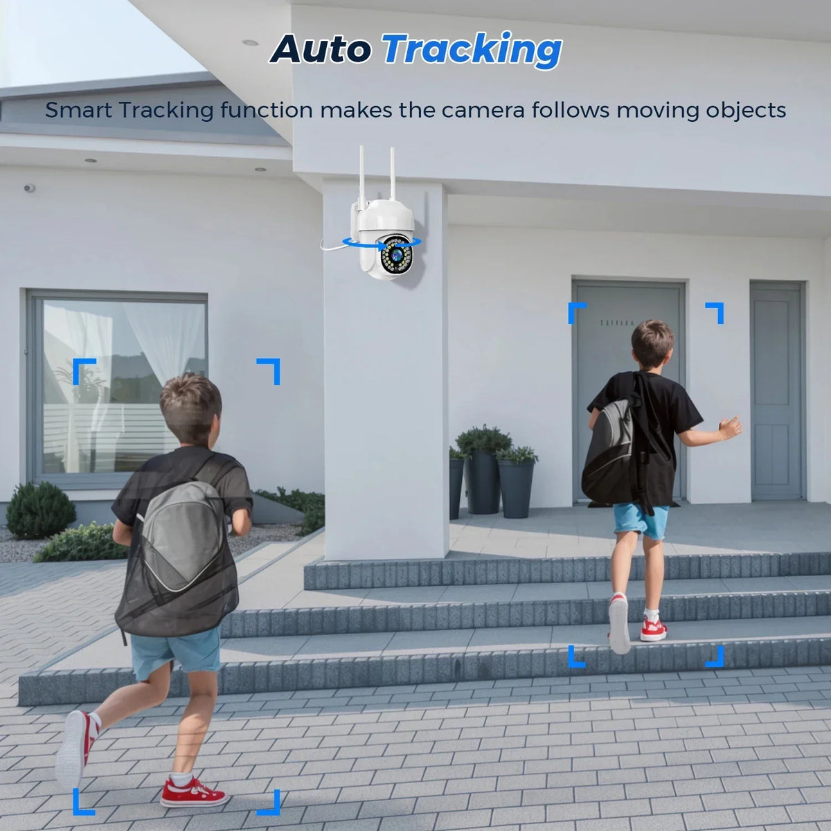 WiFi PTZ Security Camera – HD Color Night Vision for Outdoor Surveillance