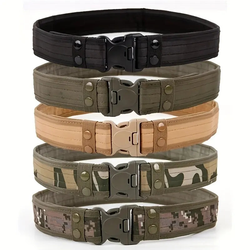 Tactical Camouflage Belt – Heavy Duty Nylon for Outdoor Mountaineering