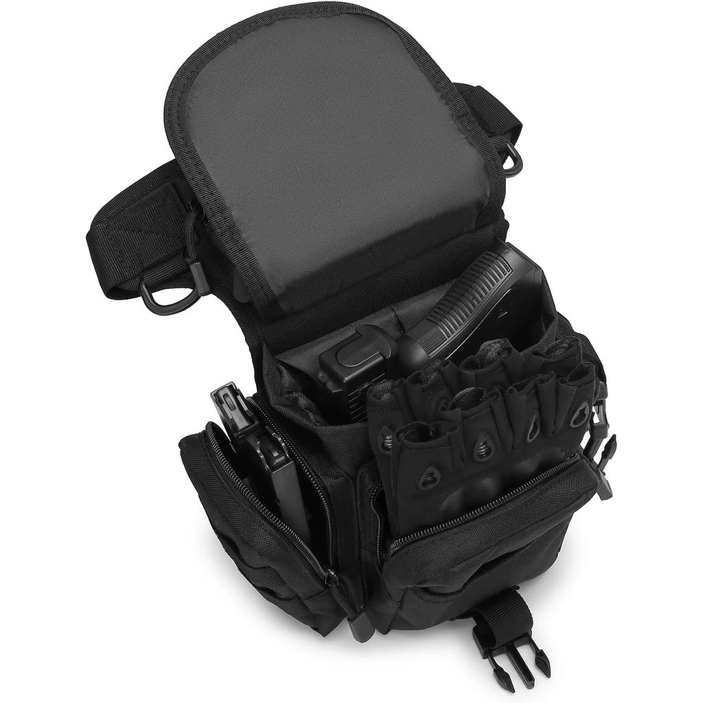 Nylon Drop Leg Bag – Tactical Waist Pack for Motorcycle Hiking Travel