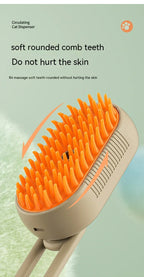 3-in-1 Pet Steam Grooming Brush – Electric Spray Comb for Dog and Cat Shedding
