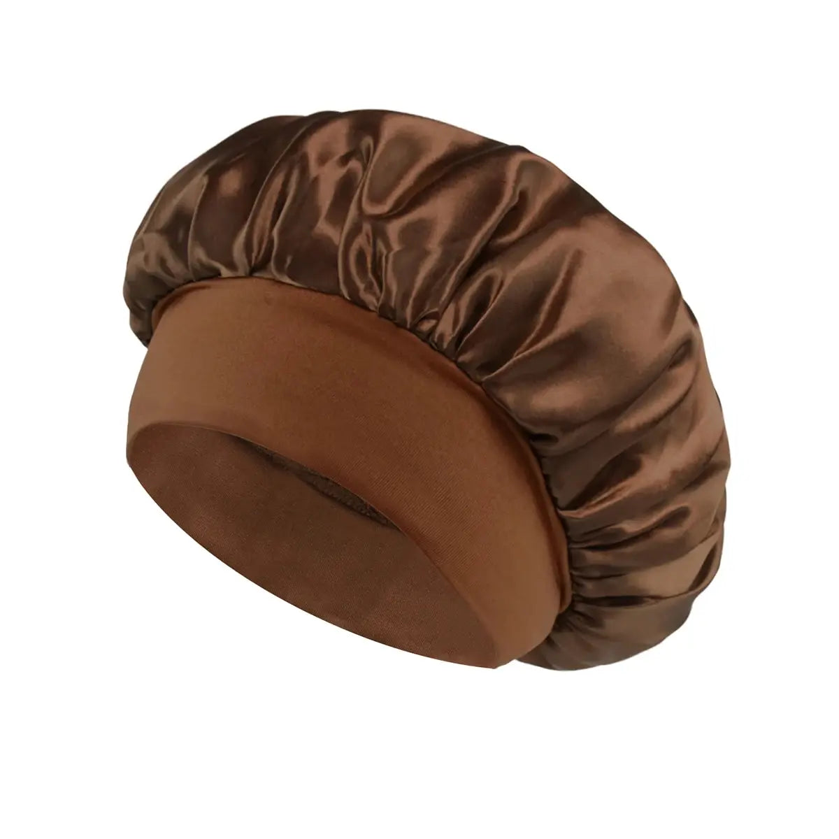 Satin Sleep Bonnet – Elastic Silk Hair Cap for Overnight Hair Protection
