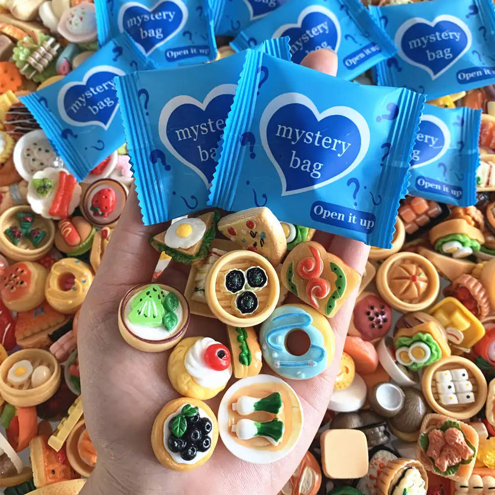 Miniature Simulated Food Blind Bags – Tiny Collectibles for Dollhouse Decor