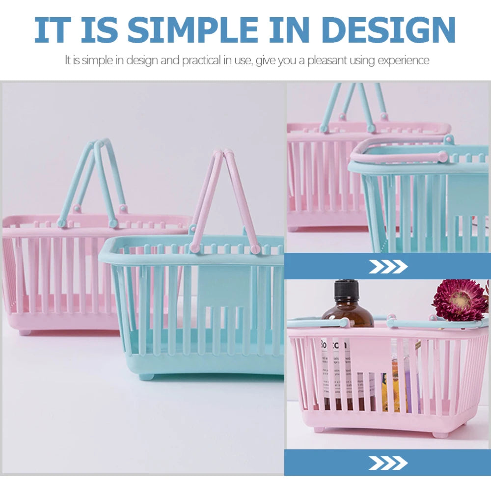 Small Plastic Picking Baskets – Portable Storage for Kids Toys and Bathroom