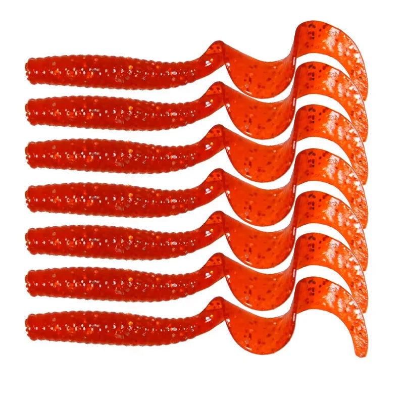 Soft Tail Fishing Lures – 8cm Artificial Bait Tackle for Freshwater Anglers