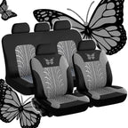 Butterfly Embroidered Car Seat Covers – Universal Auto Interior Accessories