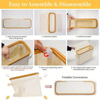 Bamboo Toilet Paper Holder – Enclosed Tissue Storage Box for Bathroom Organizer