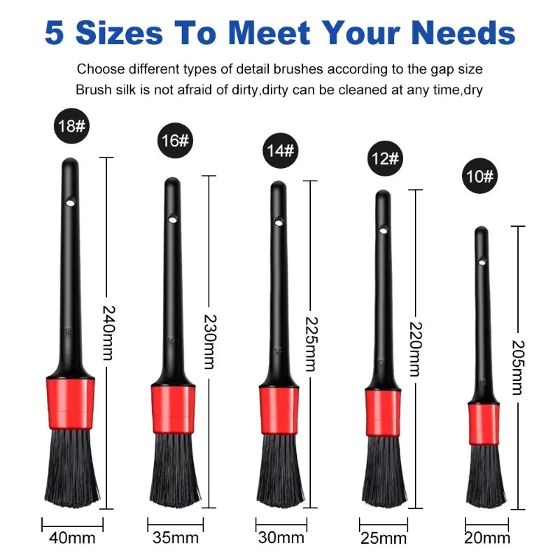 Car Cleaning Brush Kit – Professional Auto Detailing Tools for Rims