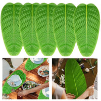 Artificial Banana Palm Leaves – Waterproof Tropical Table Decor for Luau Party