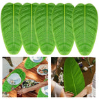 Artificial Banana Palm Leaves – Waterproof Tropical Table Decor for Luau Party