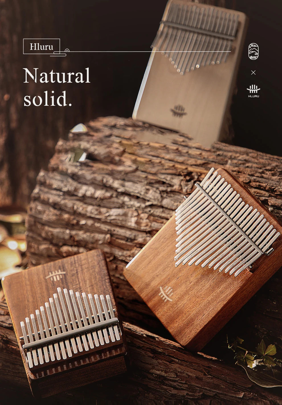 Hluru Wooden Kalimba – 21 Key Thumb Piano for Music Beginners and Education