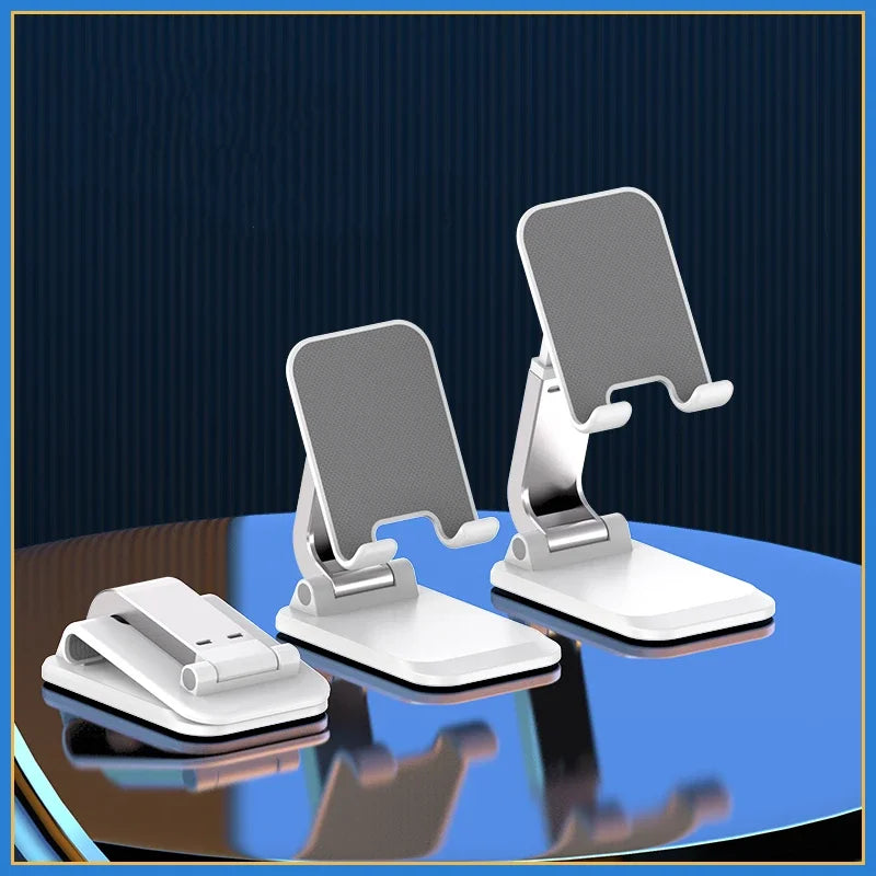 Foldable ABS Desktop Stand – Portable Holder for Mobile Phone and Tablet