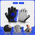 Anti-Slip Full Finger Cycling Gloves – Breathable MTB Gear for Men and Women