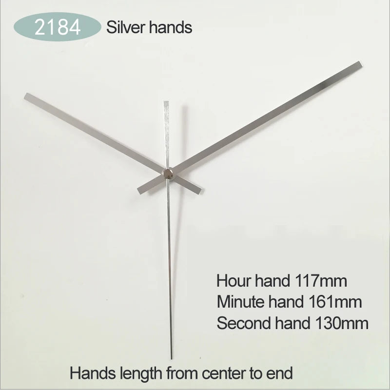 Quartz Clock Replacement Kit – Long Metal Hands for DIY Wall Clock Repair