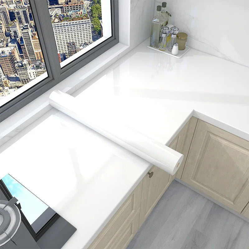 Self-Adhesive Marble Wallpaper – PVC Waterproof Film for Kitchen Renovation