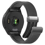 Magnetic Hybrid Watch Band – Leather and Silicone Strap for Garmin Sport