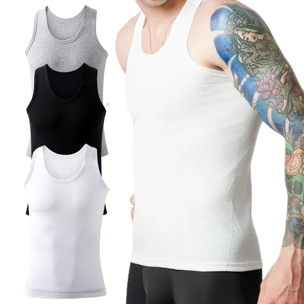 Cotton Tank Undershirts – Breathable Sleeveless Vests for Gym and Fitness