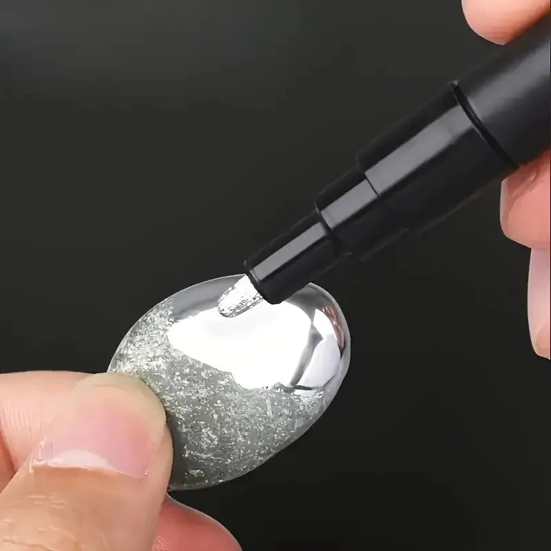Reflective Chrome Mirror Marker Pens – Gold and Silver for DIY Art Crafts
