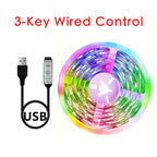 Bluetooth LED Strip Lights – RGB Color Changing Tape for TV Bedroom Lighting
