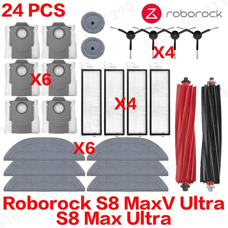Vacuum Replacement Accessory Kit – Spare Parts for Roborock S8 MaxV Ultra