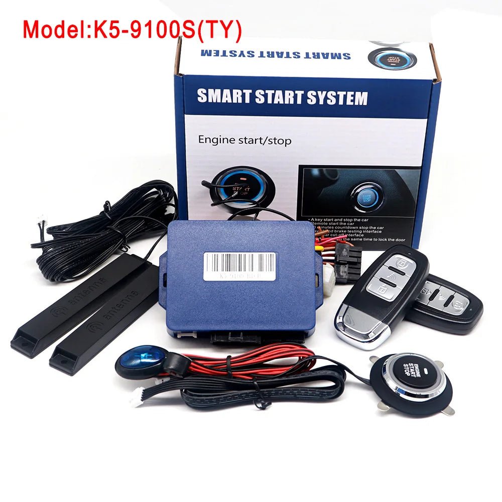 Universal Car Alarm System – Push Button Remote Start for Vehicle Security