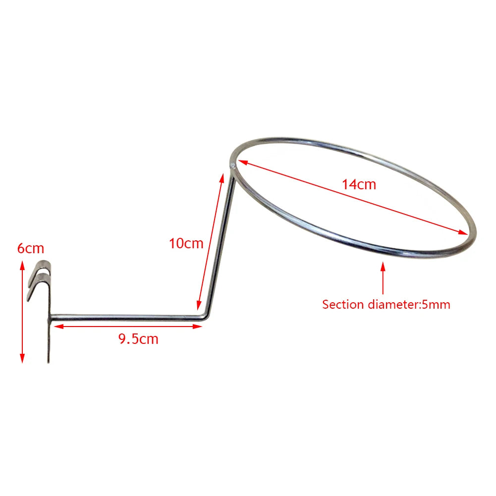 Wall Mounted Steel Helmet Rack – Black and White Hanger for Motorcycle Gear