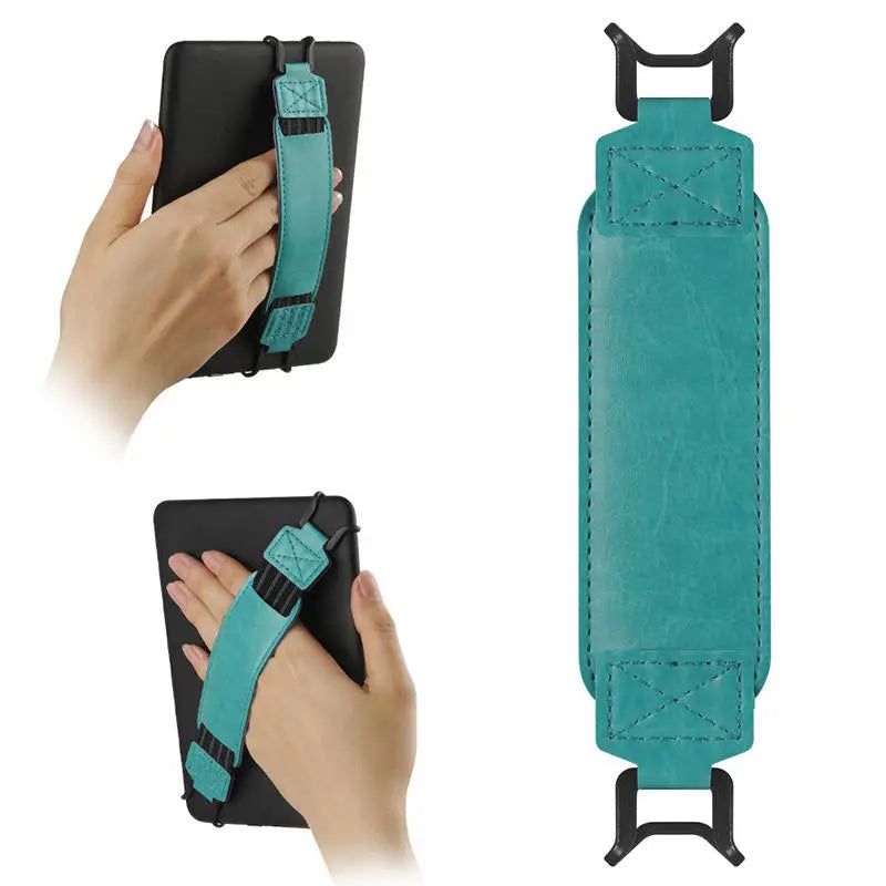E-Reader Hand Strap – Adjustable PU Leather Grip for 6-7 Inch Devices