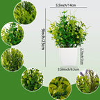 Artificial Potted Plant – Realistic Plastic Greenery for Office Desk Decor