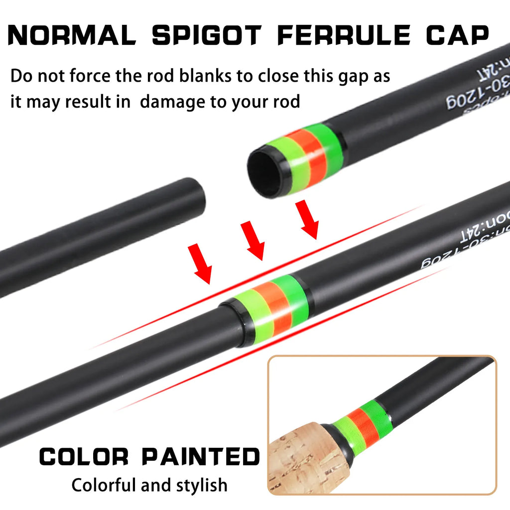 Carbon Fiber Feeder Fishing Rod – 3M Cork Handle Pole for Carp Angling