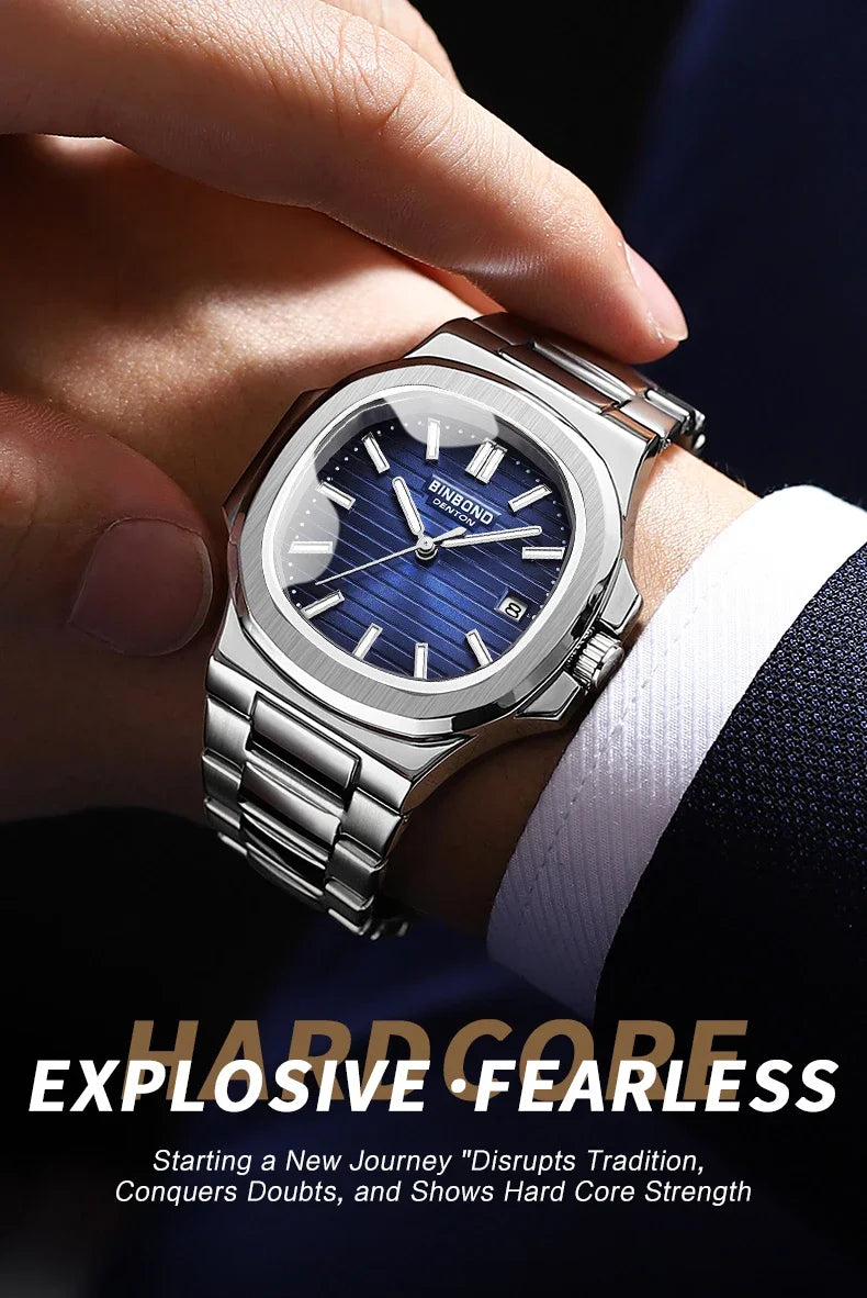 Automatic Quartz Wristwatch – Luxury Business Movement for Men