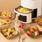 Perforated Parchment Paper – 20cm Square Non-Stick Mat for Air Fryers