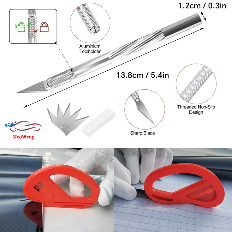 Vinyl Wrapping Tool Kit – Professional Squeegees for Car Window Tinting
