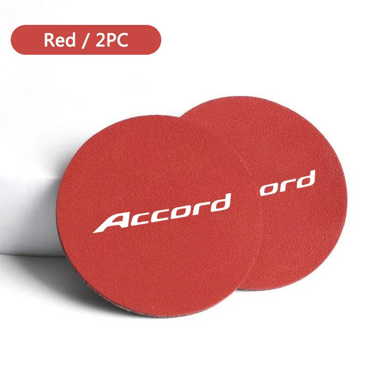 Anti-Slip Rubber Car Coasters – Interior Cup Holder Mats for Honda Accord