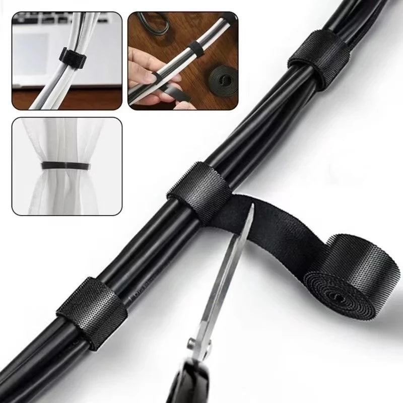 Cable Organizer Ties – Adjustable Cord Management for Desk and Electronics
