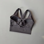Shock-Absorbing Yoga Sports Bra – Breathable Fitness Top for Gym Workout