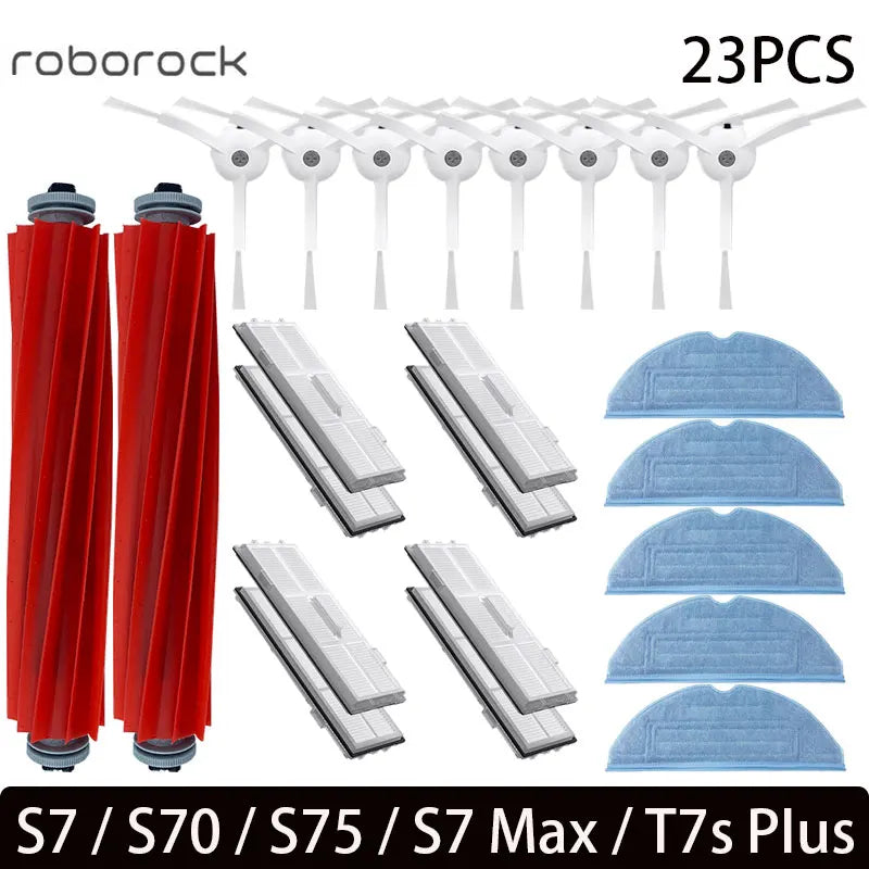 Vacuum Replacement Parts – Main Brush Hepa Filter for Roborock S7 Series