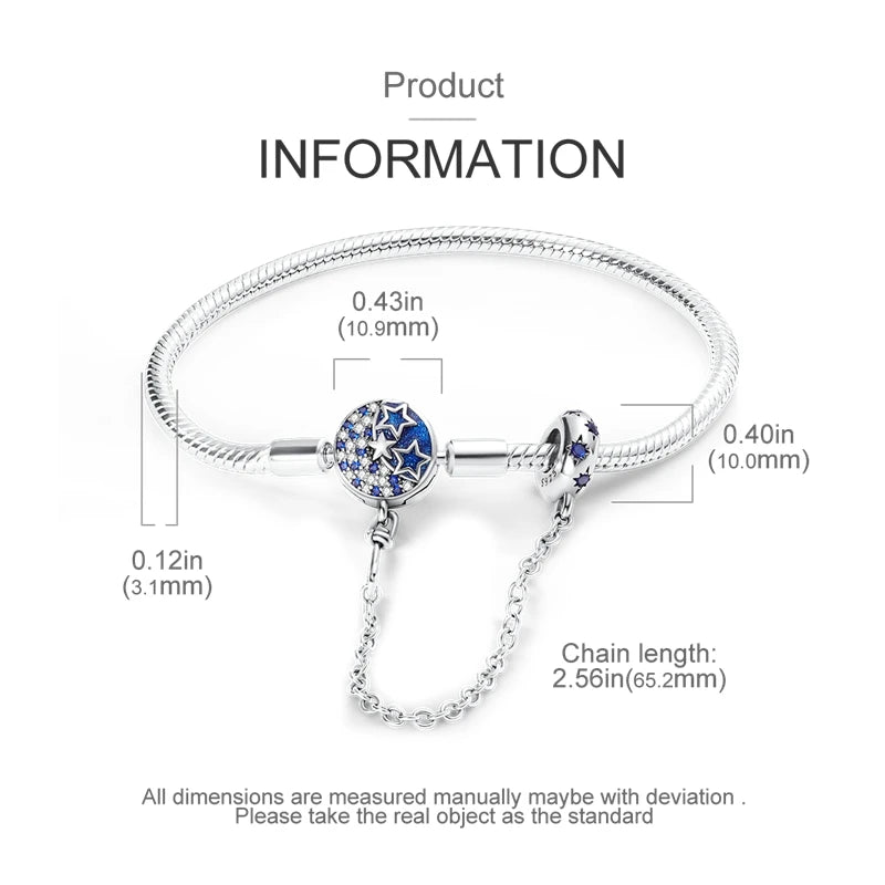 925 Sterling Silver Charm Bracelet – Adjustable Green Zircon for Birthday Gifts