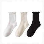Ruffled Cotton Ankle Socks – Kawaii Lolita Accessories for Women