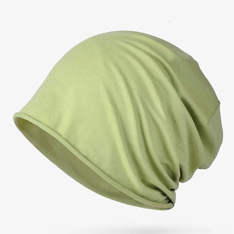 Cotton Sleep Cap – Breathable Unisex Headscarf for Nightwear and Hair Loss